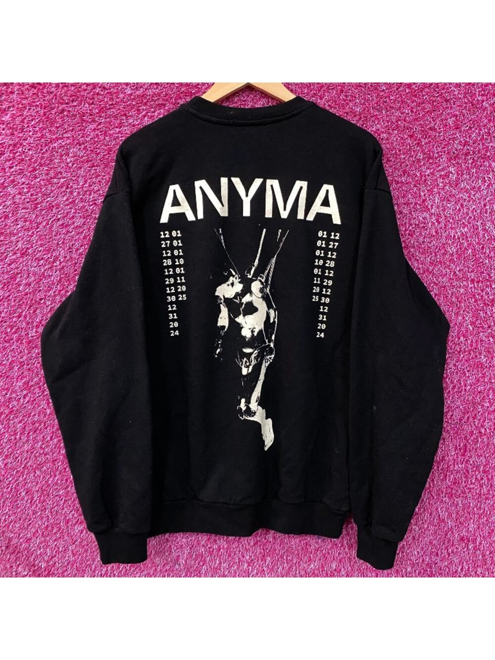 Anyma EVA Cable Graphic Crewneck Sweatshirt Large